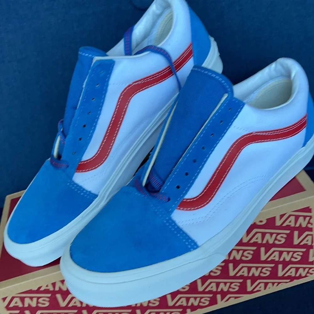 Vans Men’s Old Skool Sport Pop Vallartabl/Red Sneakers - Picture 7 of 16